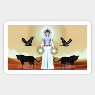 IGBO AFRICAN SUN GOD: AGU NKWO / ANWU / ORA / UTU - SIRIUS-UGO-ART Sticker